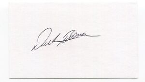 Dick Bosman Signed 3x5 Index Card Autographed Baseball Texas Rangers No Hitter