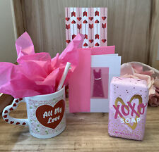 Heart Love Valentines Day Mug Cup Scented Watermelon Soap Pen Card Gift Bag