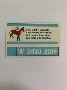 FIGURINA CALCIATORI PANINI FUORI RACCOLTA 1971/72 NAPOLI W DINO ZOFF con velina - Foto 1 di 2