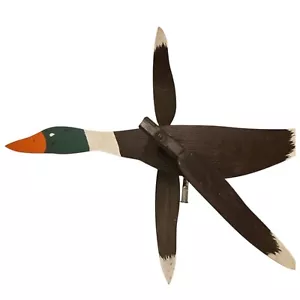 Mallard Duck Whirlygig Vintage Whirly Gig Folk Art AS IS Wind Spinner Handmade - Picture 1 of 24