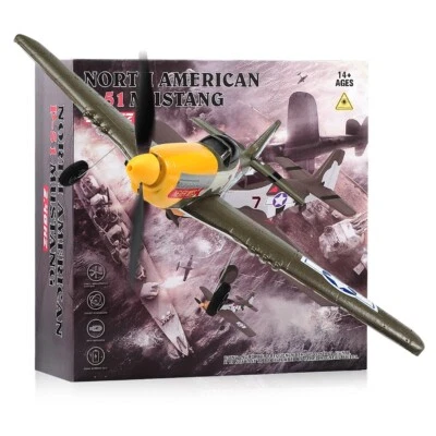 VOLANTEX RC Plane P51 Mustang 2.4G Radio EPP Foam 4CH RTF Remote Control Fighter - Image 1 of 4