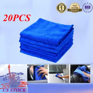 20x Ultra-fine Microfiber Cleaning Cloth Towel Rag Car Polishing Scratch Soft US - Picture 1 of 11
