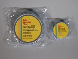8mm x 25' Kodak Vision Three COLOR NEGATIVE Movie Film - Double 8mm Regular 8mm - Picture 1 of 4