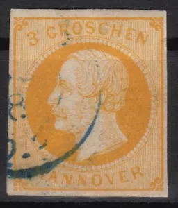 == Ad Hanovre Mi. 16b Timbré Bleu K2, Cat. == - Imagen 1 de 1