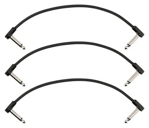 Cables de conexión Fender Blockchain 8", paquete de 3 Ang/Ang negros. 0990825009 - Imagen 1 de 4