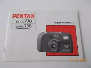 Operating Manual ONLY for Pentax Espio 738 Camera, with Warranty Card - Picture 1 of 3
