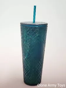 2021 Starbucks Christmas Winter Holiday Green Jeweled Tumbler Cup Venti 24oz - Picture 1 of 1