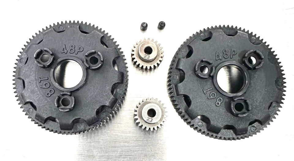 Traxxas® Slash® Rustler® VXL High Speed HARD SURFACE 86T Spur Gear 23T Pinion X2