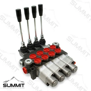 Monoblock Hydraulic Directional Control Valve, 4 Spool, 4 Float, 11 GPM - Picture 1 of 2