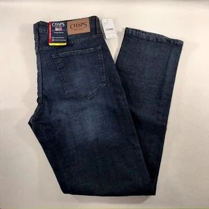 Chaps Straight Fit Freedom Stretch Blau Denim Jeans Herren - Bild 1 von 6