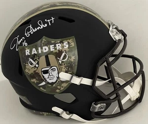 Jim Plunkett Signed Autographed Custom Oakland Raiders Custom F/S Helmet JSA - Picture 1 of 4