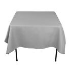 5 Square Tablecloths 54x54" inch Polyester Table Overlay 23 COLOR Restaurant USA