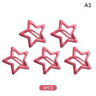 5PCS Sweet Colorful Pentagram Hairpin Metal BB Clips Five-pointed Star Side Clip