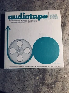 AUDIOTAPE - VINTAGE MAGNETIC RECORDING TAPE IN ORGINAL BOX FOR C-SLOT REEL - Bild 1 von 3