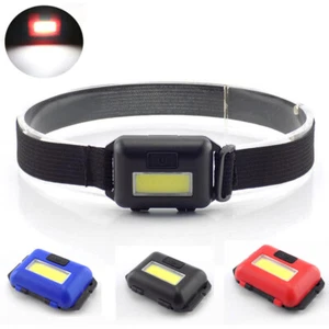 Mini COB LED Headlamp Headlight Waterproof Adjustable Camping  Lamps Light Torch - Picture 1 of 13
