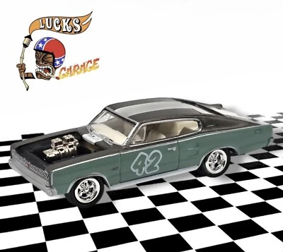 Johnny Lightning 1966 66 Dodge Charger Grey 42 Street Freaks Spoilers Hot Rod  - Image 1 of 4