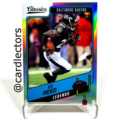2021 Panini Classics Football ED REED #119 Legends Premium Edition Silver RAVENS - Image 1 of 2
