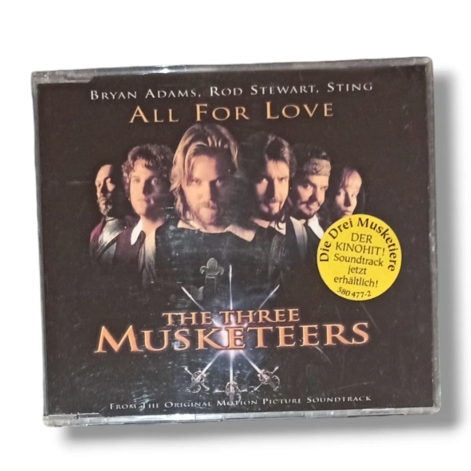 Bryan Adams + Rod Stewart + Sting - All For Love (Maxi-CD 1994) Three Musketeers - Bild 1 von 3
