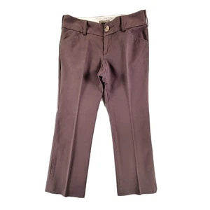 Banana Republic Brown Stretch Straight Leg Business Professional Pants Size 4P - Picture 1 of 8