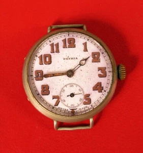 VINTAGE MILITARY PATRIA MECHANISCHE GRABEN ARMBANDUHR FUNKTIONIERT NICHT!! - Bild 1 von 1