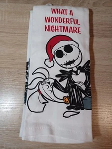 Disney Nightmare Before Christmas Jack & Zero Kitchen Dish Towels Set of 2 NEW - Picture 1 of 3