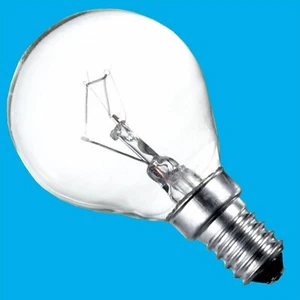 4x 25W Clear Dimmable Incandescent Standard Round Golf Light Bulb SES E14 Lamps - Picture 1 of 1