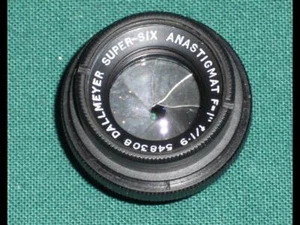 Dallmeyer Super-Six Anastigmat F=1" f/1.9 Objetivo con paracaídas Macro Iris - Imagen 1 de 1