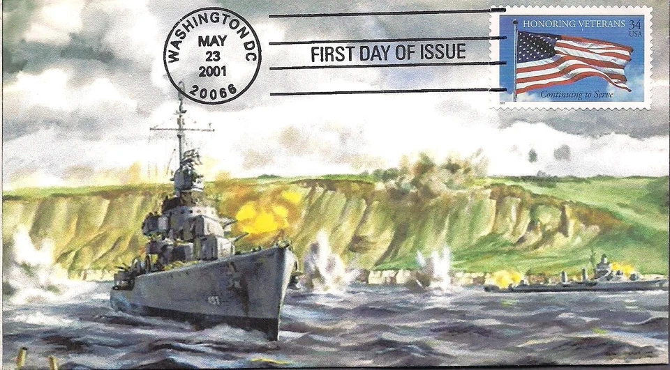 #3508 Honoring Veterans- FDC- Collective Cachets- Supporting AFDCS Chap 56 - Image 1 of 1