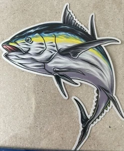 Big Game Tuna Marlin Box Stickers Car Bumper Decals Fishing Stickers - Picture 1 of 4