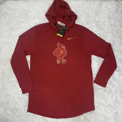 Nike Iowa State Cyclones Lightweight Oversized Hoodie Mens Size L Large Red New Cover