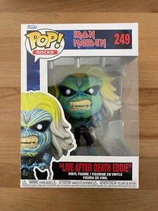 Funko Pop! Rocks Iron Maiden Life After Death Eddie #249 Rare Vinyl New In Box - Picture 1 of 6