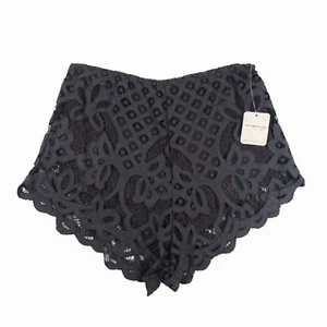 Free People FP One Adella Spitzenshorts Gr. XS anthrazit grau Gummibund neu - Bild 1 von 8