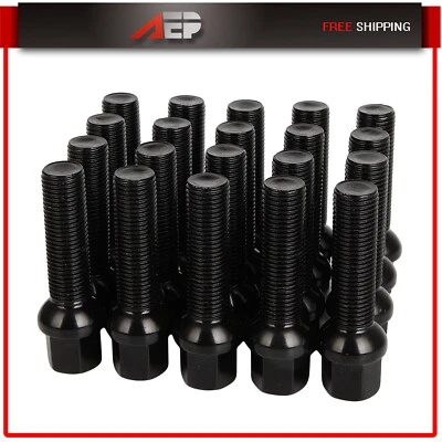 20 piezas 14x1,5 pernos de tuerca vástago 45 mm para Audi R8 RS3 RS4 RS5 RS6 RS7 TT Quattro Foto 1 de 4