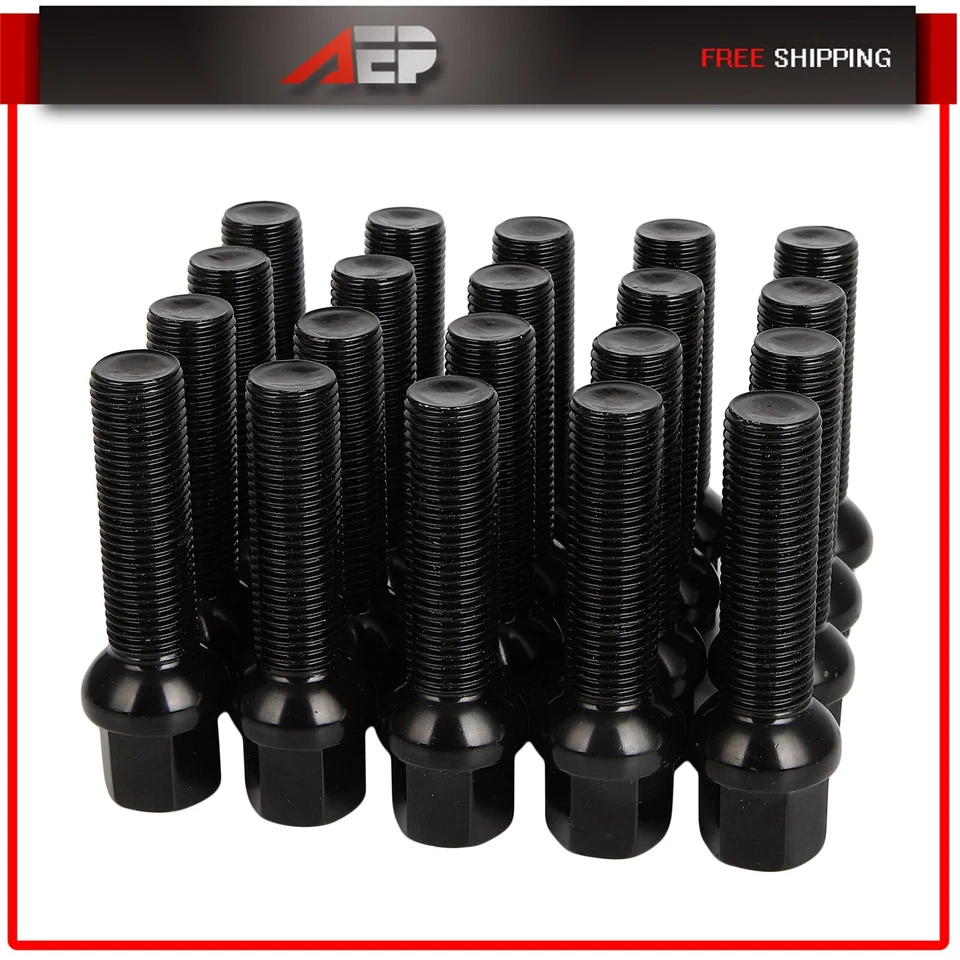 20 Pcs 14x1.5 Lug Bolts Shank 45mm Fits Audi R8 RS3 RS4 RS5 RS6 RS7 TT Quattro - Image 1 of 4