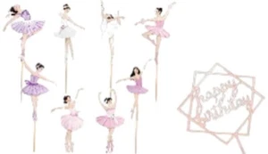 Ballet Dancer Happy Birthday Cake Topper Bundle #balletdancer #ballerina #cake - Picture 1 of 3