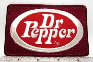 Vintage Dr Pepper Jacket Patch 1968 - 1985 Logo Frisco TX Soda Pop Advertising B - Picture 1 of 3