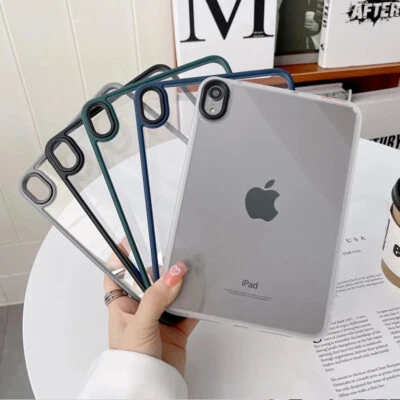 For iPad Air Pro 11/13 2024 10th 9th 8th Mini 6 Bumper Clear Case Protect Cover - Image 1 of 4