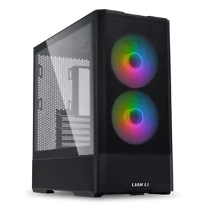LIAN LI LANCOOL 207 Black Steel LAN207RX Tempered Glass ATX Mid Tower Case - Picture 1 of 5