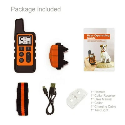 MARKENLOS HUND AUSBILDUNG ERZIEHUNGSHALSBAND FERNBEDIENUNG TRAINING TON VIBRATION SCHOCK