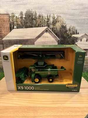 1/64 Scale Ertl John Deere X9 1000 Combine With Bean & Corn Heads New In Box - Image 1 of 4