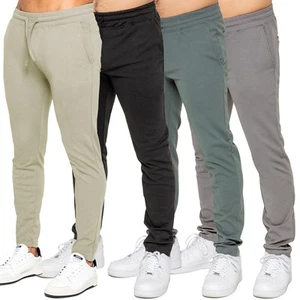 Enzo Mens Joggers Casual Smart Stretch Straight Jogging Bottoms - Picture 1 of 20