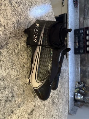 Talla 15 Nike Vapor Edge Pro 360 Negro Blanco Tacos de fútbol para hombre Nuevos Foto 1 de 4