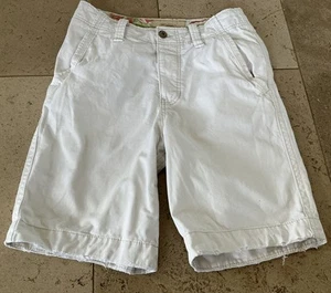 Boys 28’ Hollister 100 % Cotton Warm Ivory Coloured Shorts - Picture 1 of 6
