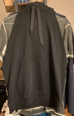 Sudadera con capucha de algodón sin mangas negra con estampado de ubicación Burberry - talla M (ropa de calle) Foto 1 de 4