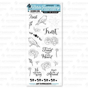 Art Impressions Bibel Journaling Clear Stamp Set - My Trust - 5A002BCS-1GDW2 - Bild 1 von 1