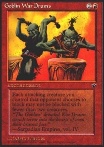 Goblin War Drums (Frazier) - Fallen Empires #58a MTG Magic The Gathering - Image 1 of 1