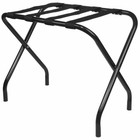 Kings Brand Furniture - Black Metal Foldable Luggage Rack Stand with Nylon Belts