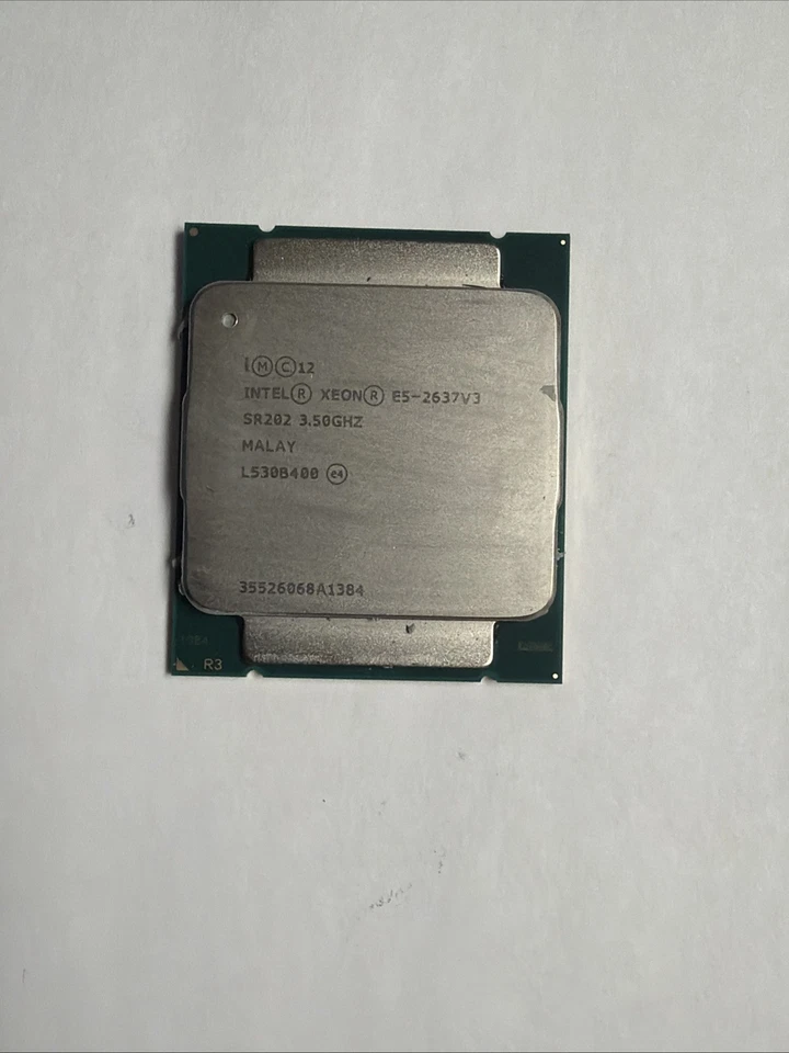 (LOT 8 )Intel Xeon E5-2637v3 3.5GHz 4C 15MB LGA2011-3 CPU CM8064401724101 SR202 - Image 1 of 1