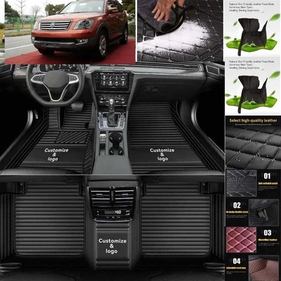 For Kia Borrego Car Floor Mats WLuxury Waterproof Carpets Liners Interior Auto - Image 1 of 4