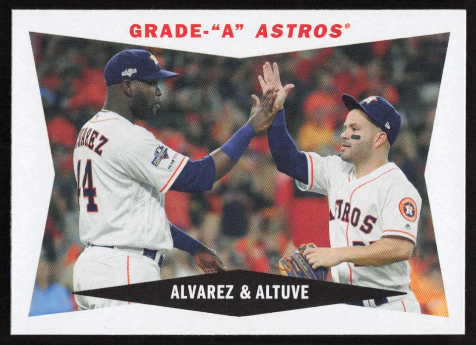 2020 Topps Archives 1960 Combo Cards Grade "A" Astros Alvarez, Altuve #60CC-AA - Image 1 of 2